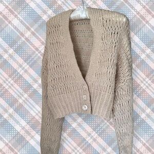 Urban Outfitters Tan Knit Cardigan